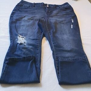 YMI ROYALTY FOR ME JEANS  - SLIM STRETCH PETITE SKINNY - SZ 16W